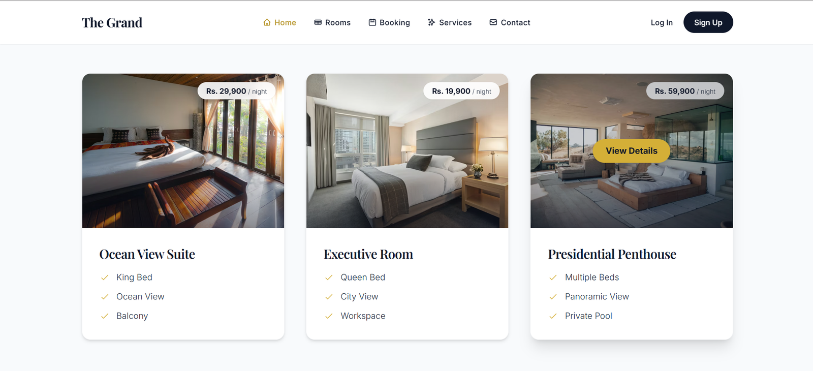 Resort Management Website
