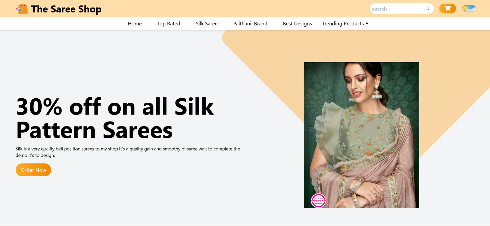 E-commerce Saree Shop